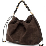 Borsa tracolla Morgana suede espresso 