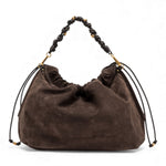 Borsa tracolla Morgana suede espresso 