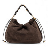 Borsa tracolla Morgana suede espresso 