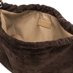 Borsa tracolla Morgana suede espresso 