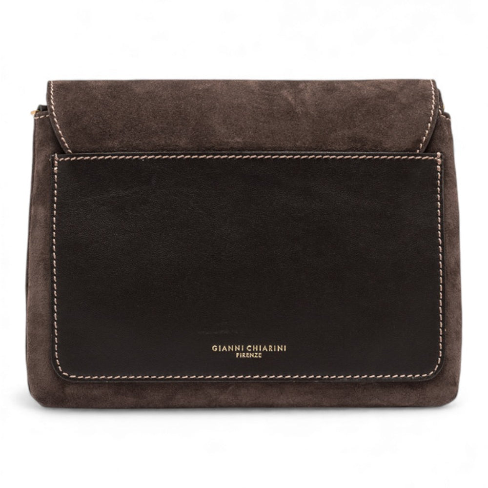 Borsa tracolla Three suede moka 