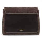 Borsa tracolla Three suede moka 