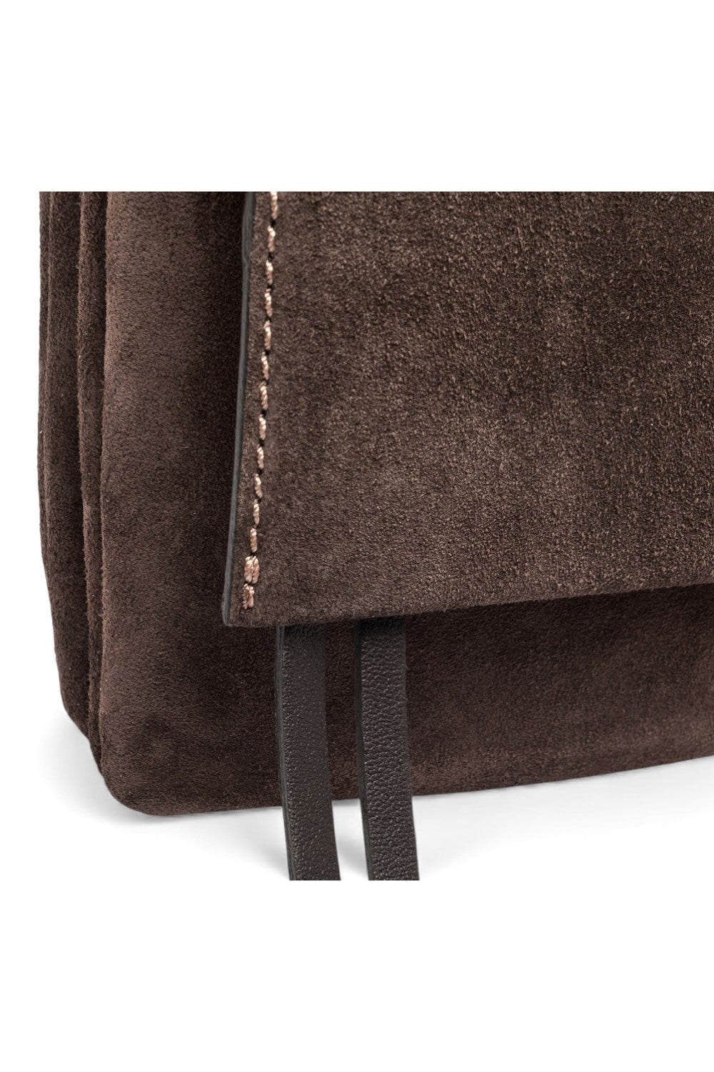 Borsa tracolla Three suede moka 