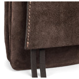 Borsa tracolla Three suede moka 