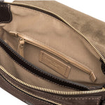 Borsa tracolla Three suede moka 