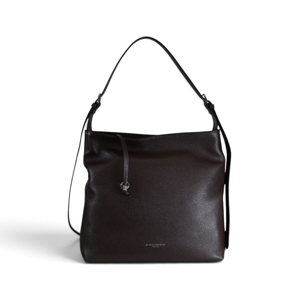 Borsa sacca Barbara nappa espresso 