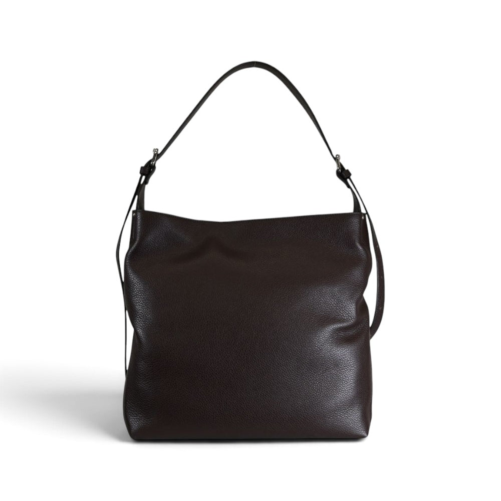 Borsa sacca Barbara nappa espresso 