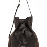 Borsa secchiello Sienna  str/camoscio espresso 