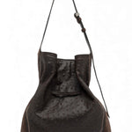 Borsa secchiello Sienna  str/camoscio espresso 