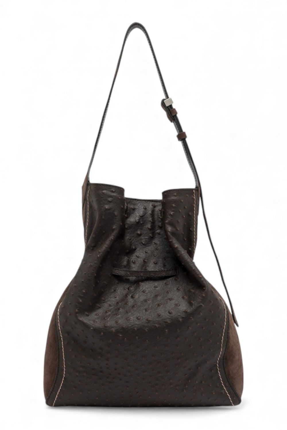 Borsa secchiello Sienna  str/camoscio espresso 