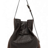 Borsa secchiello Sienna  str/camoscio espresso 