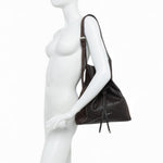 Borsa secchiello Sienna  str/camoscio espresso 
