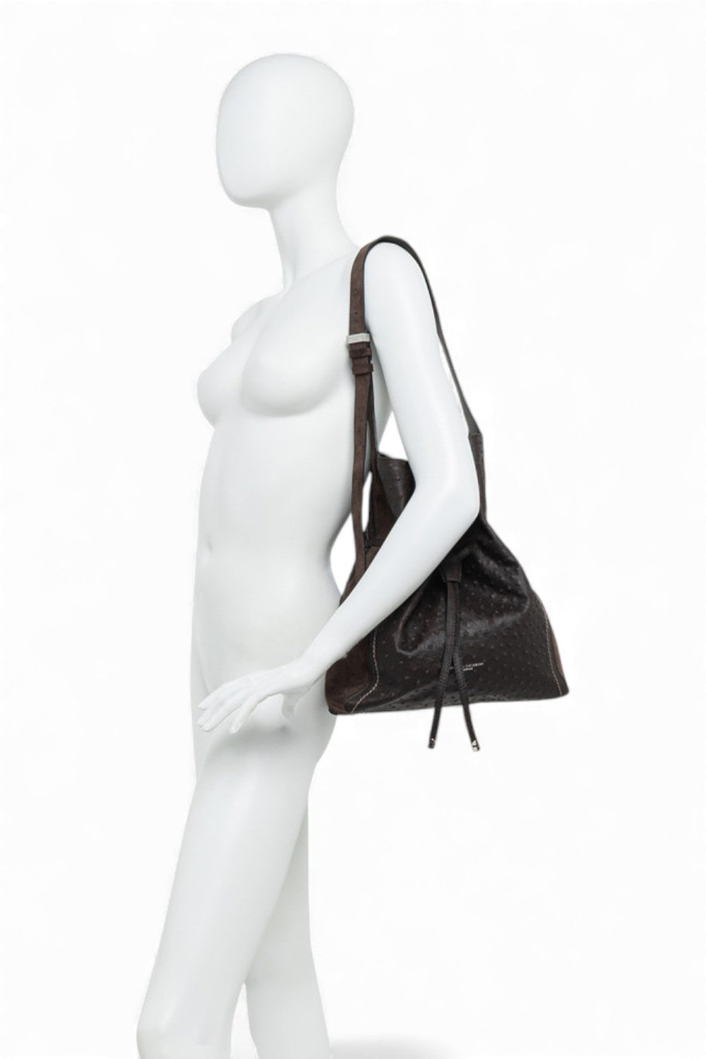 Borsa secchiello Sienna  str/camoscio espresso 