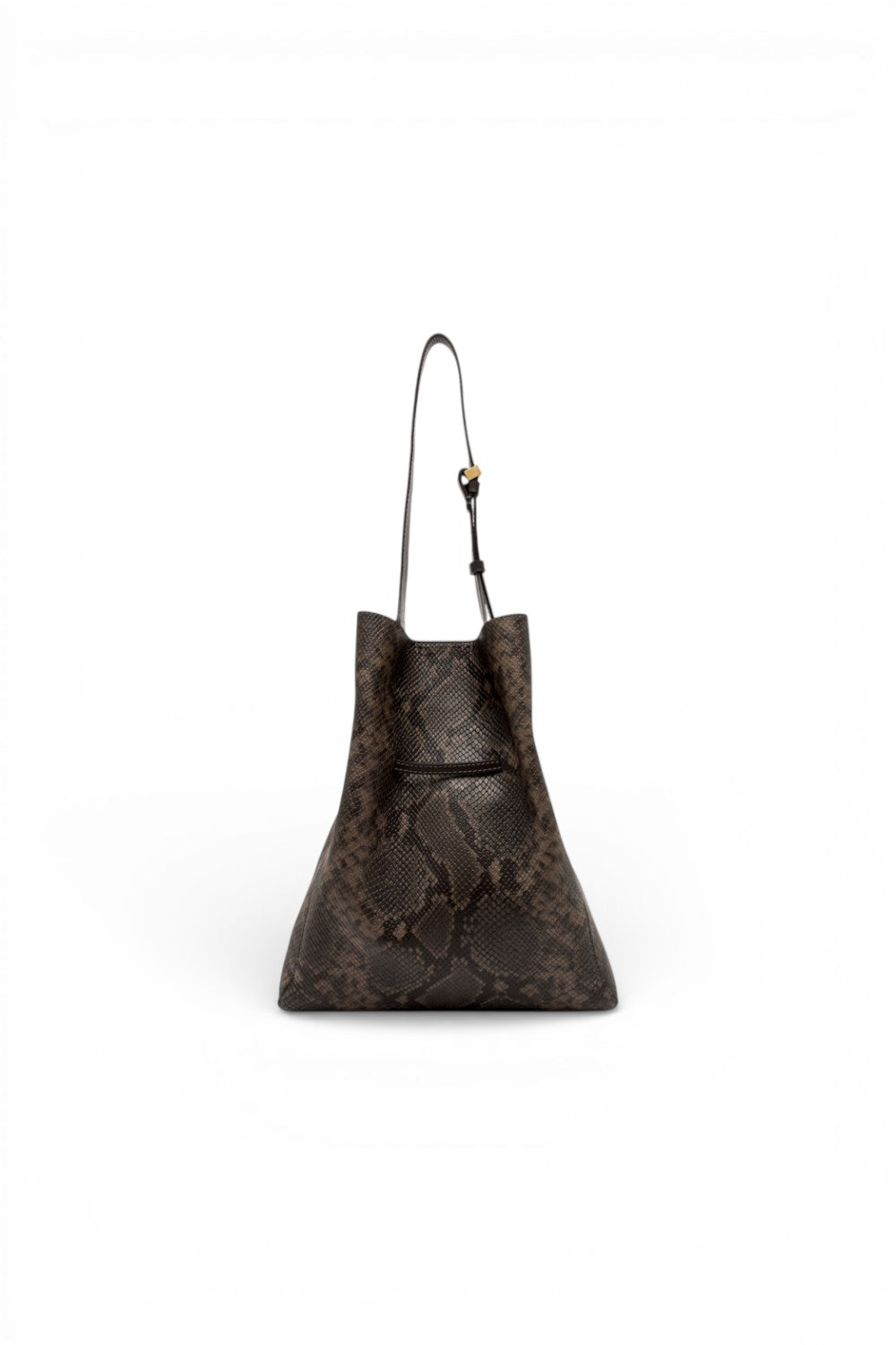 Borsa secchiello Sienna pelle pitonata espresso Gianni Chiarini 