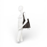 Borsa secchiello Sienna pelle pitonata espresso Gianni Chiarini 