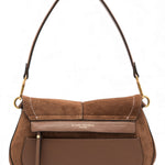 Borsa Helena Round camoscio cognac 
