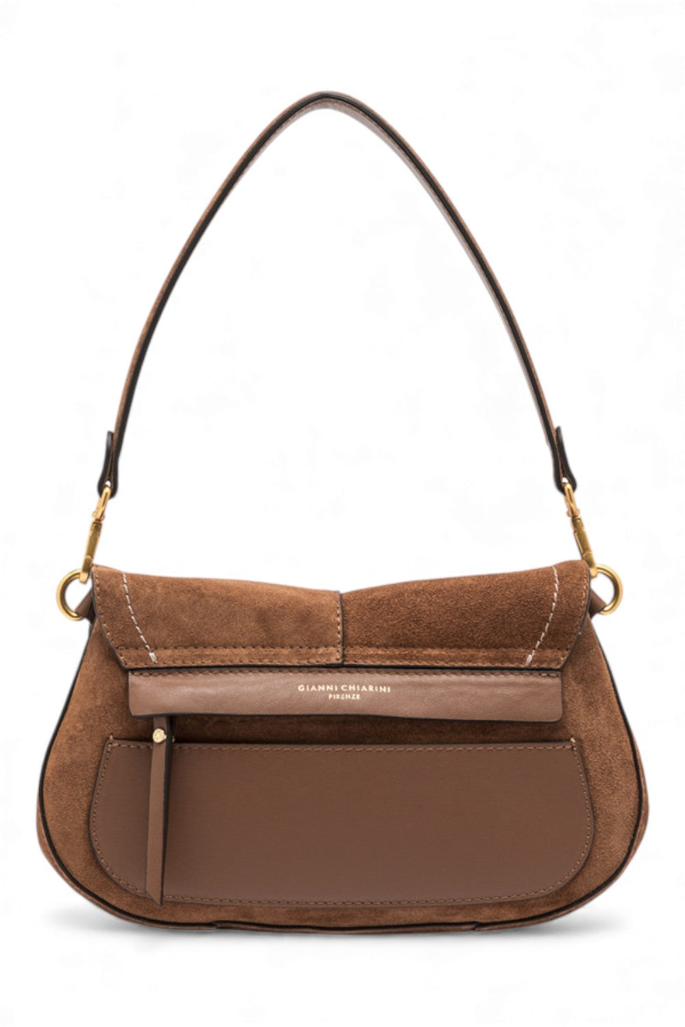 Borsa Helena Round camoscio cognac 