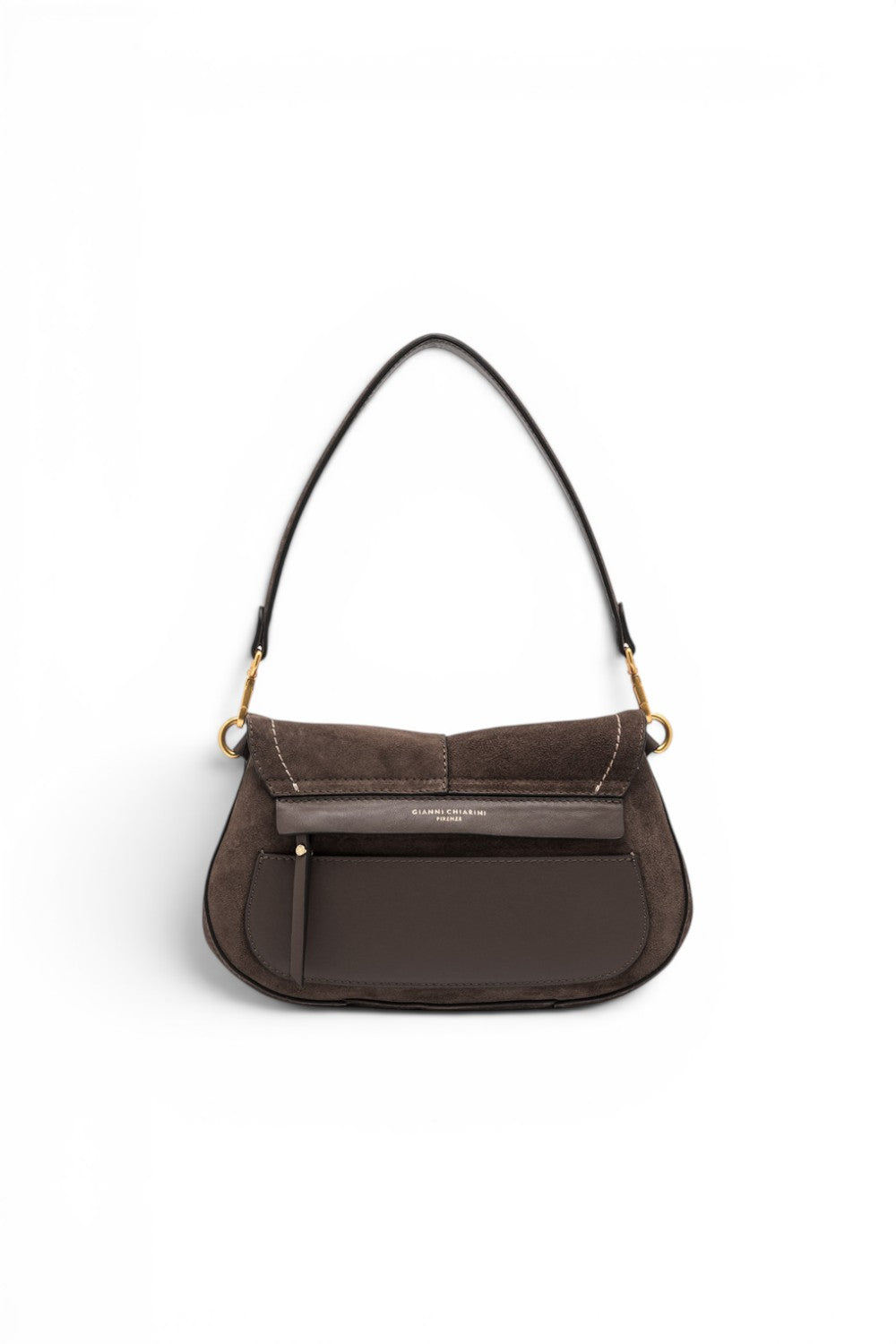 Borsa Helena Round camoscio moka 