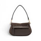 Borsa Helena Round camoscio moka 