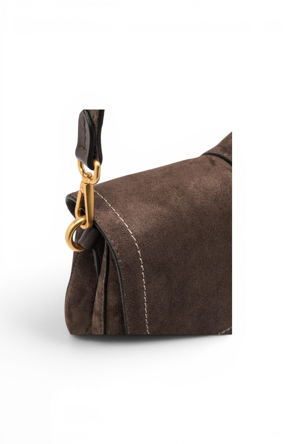 Borsa Helena Round camoscio moka 