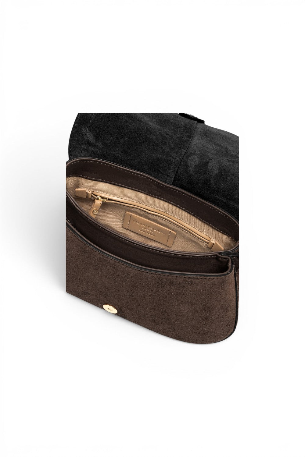 Borsa Helena Round camoscio moka 