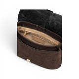 Borsa Helena Round camoscio moka 