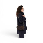 Borsa Helena Round camoscio moka 