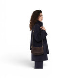 Borsa Helena Round camoscio moka 