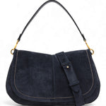 Borsa Helena Round grande camoscio notturno 
