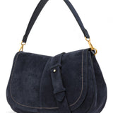 Borsa Helena Round grande camoscio notturno 