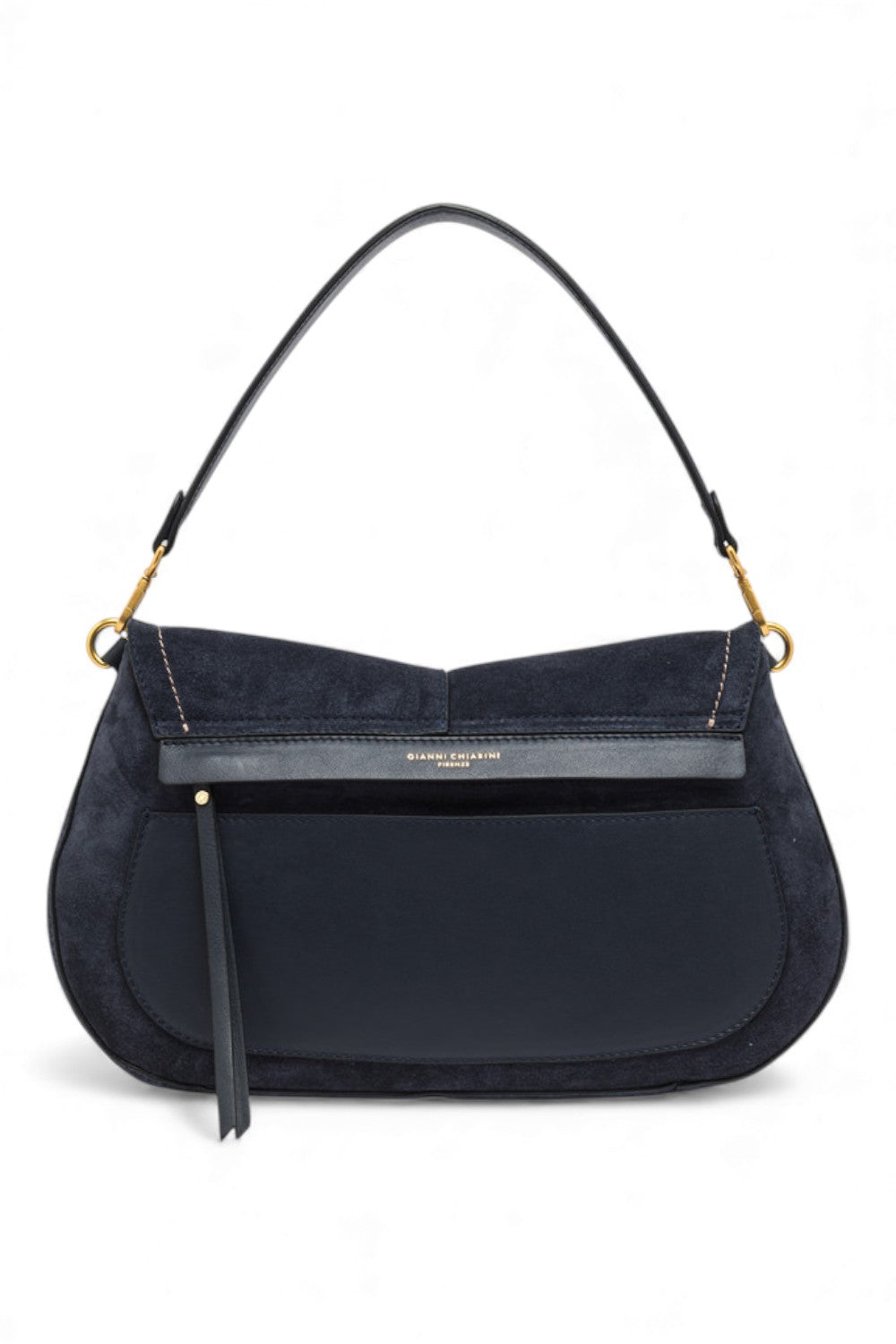 Borsa Helena Round grande camoscio notturno 