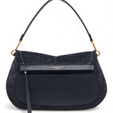 Borsa Helena Round grande camoscio notturno 