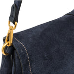 Borsa Helena Round grande camoscio notturno 