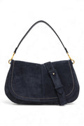 Borsa Helena Round grande camoscio notturno