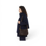 Borsa Helena Round grande camoscio moka 