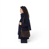 Borsa Helena Round grande camoscio moka 