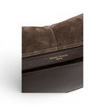 Borsa Helena Round grande camoscio moka 