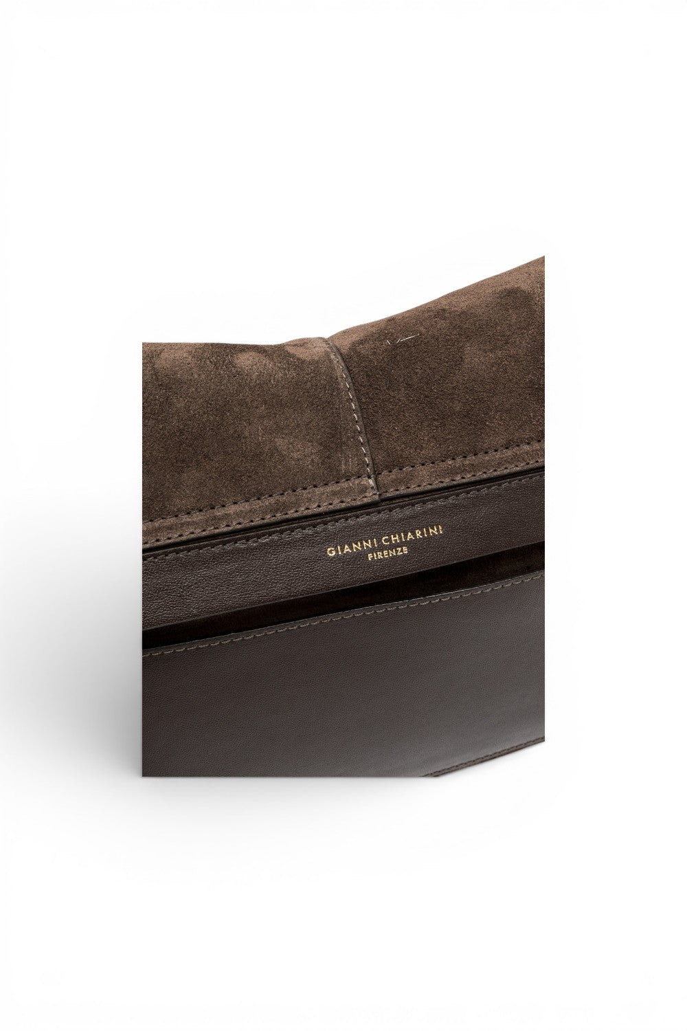 Borsa Helena Round grande camoscio moka 