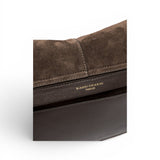 Borsa Helena Round grande camoscio moka 