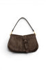 Borsa Helena Round grande camoscio moka