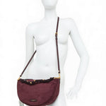 Borsa tracolla sacca CLEO camoscio amarone 