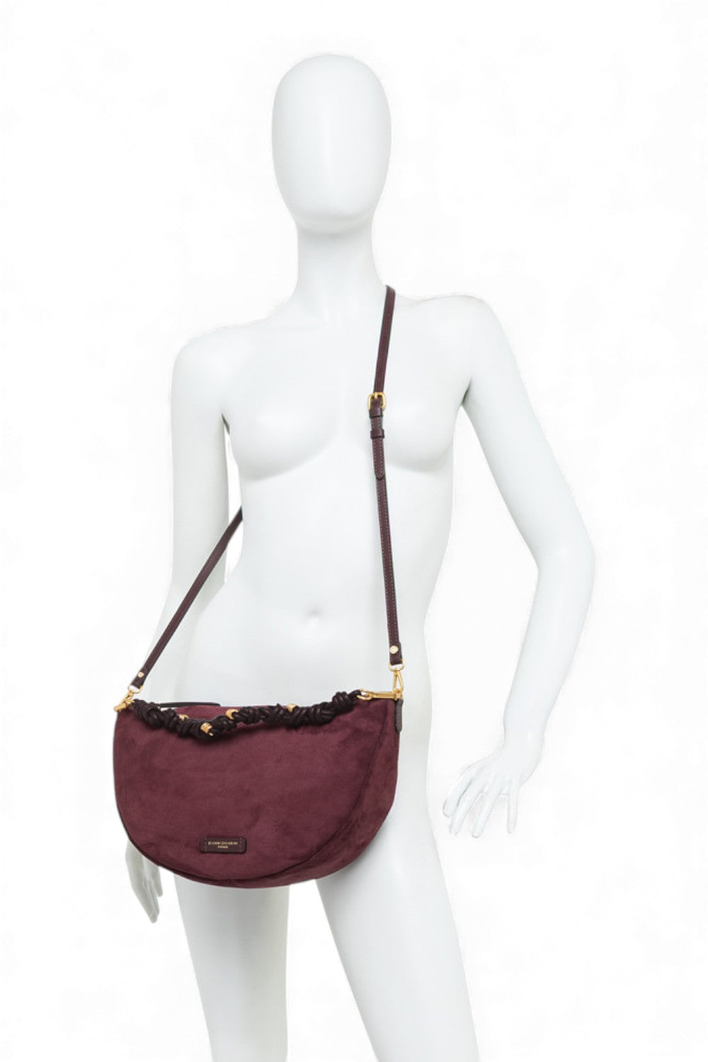 Borsa tracolla sacca CLEO camoscio amarone 