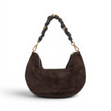 Borsa tracolla sacca CLEO camoscio moka 