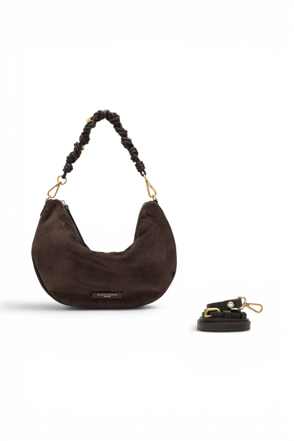 Borsa tracolla sacca CLEO camoscio moka 
