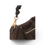 Borsa tracolla sacca CLEO camoscio moka 