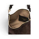Borsa tracolla sacca CLEO camoscio moka 