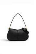 Borsa Helena Round grande pelle nera