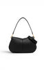 Borsa Helena Round grande pelle nera