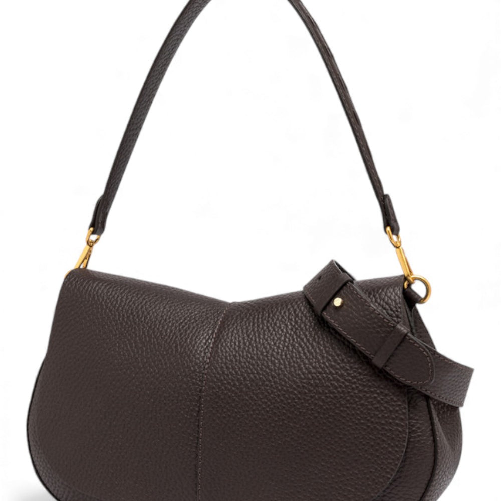 Borsa Helena Round grande pelle espresso 