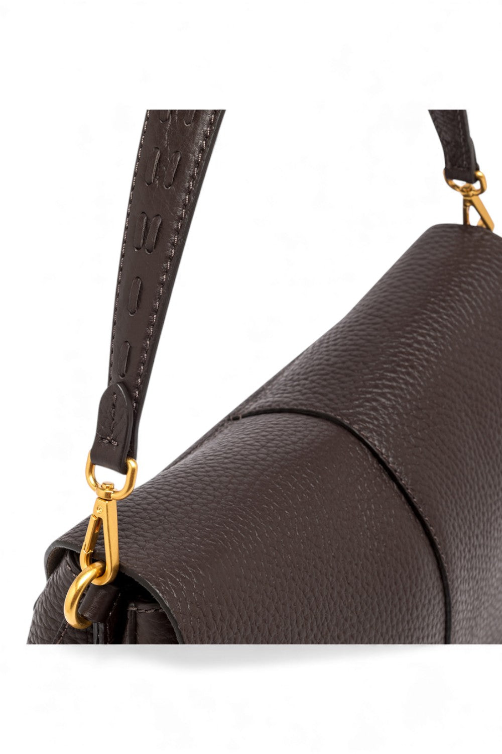 Borsa Helena Round grande pelle espresso 